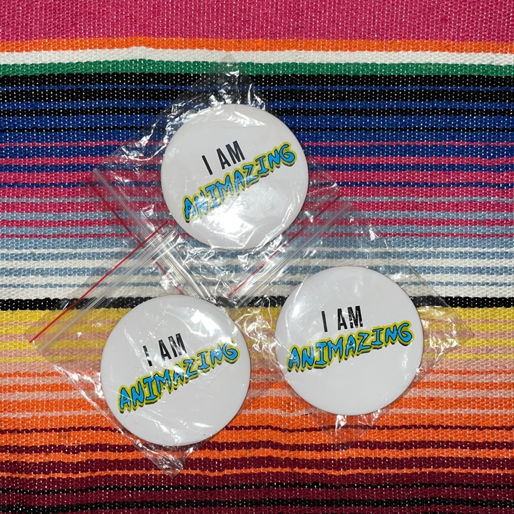 🌟3/$17) 📦 BoxLunch “I AM ANIMAZING” Pins